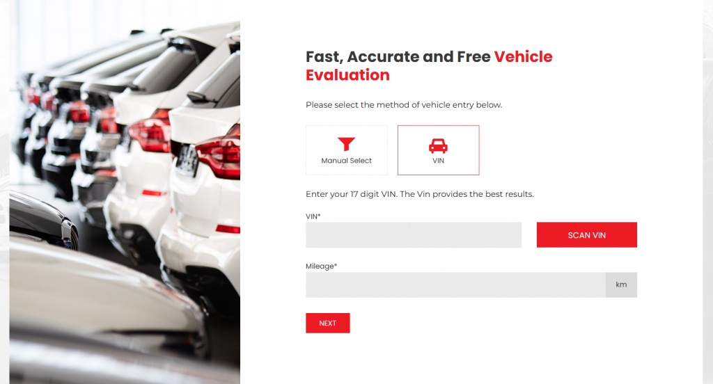 trade-in website tool by Novosteer